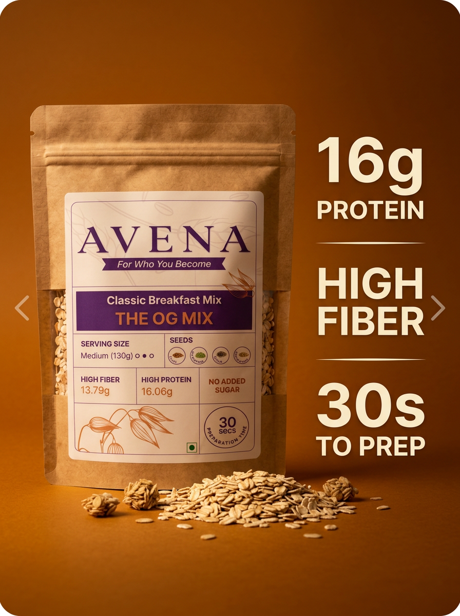 Avena The OG Mix overnight oats pouch with oats and seeds